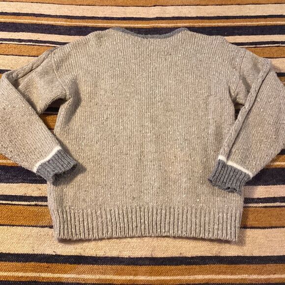 Vintage Albee Sweater Snowflake Knit Medium Wool Blend Holiday Christmas - Picture 4 of 4